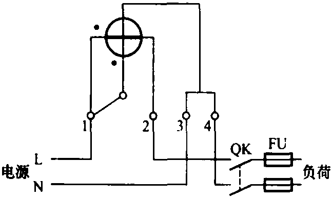 十一、直入式单相有功电能表的接线